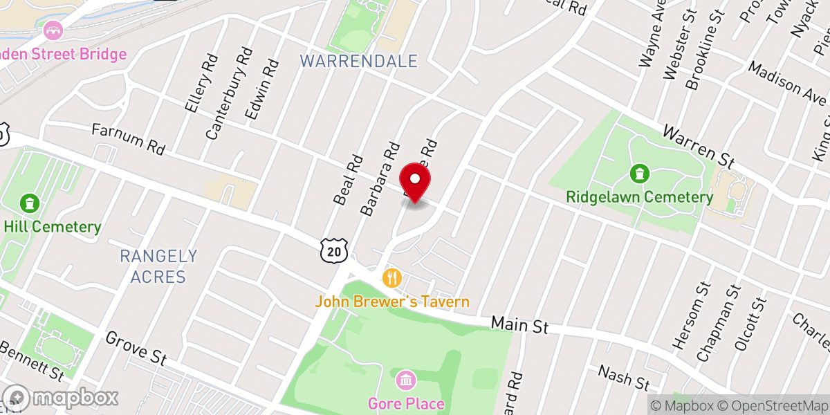 Map showing location of Morijah Evangelical Church
