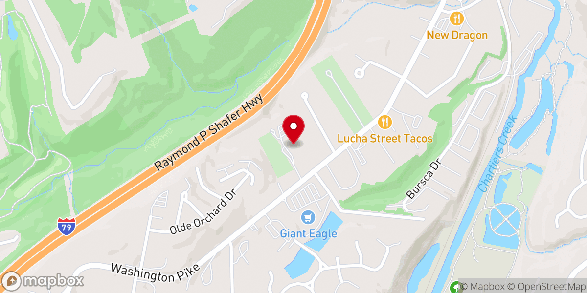 Map showing location of St George Antiochian Orthodox Church