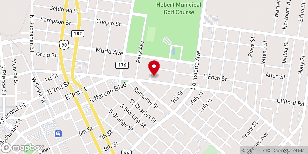 Map showing location of The Harvest Center Church
