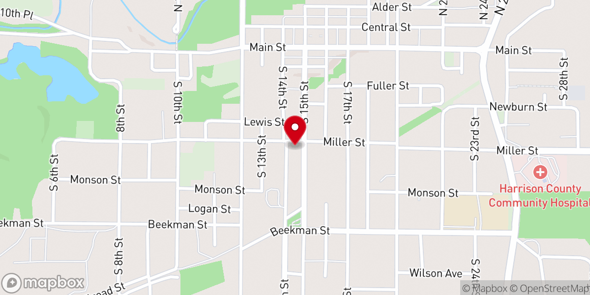 Map showing location of Faith Community Christian Center