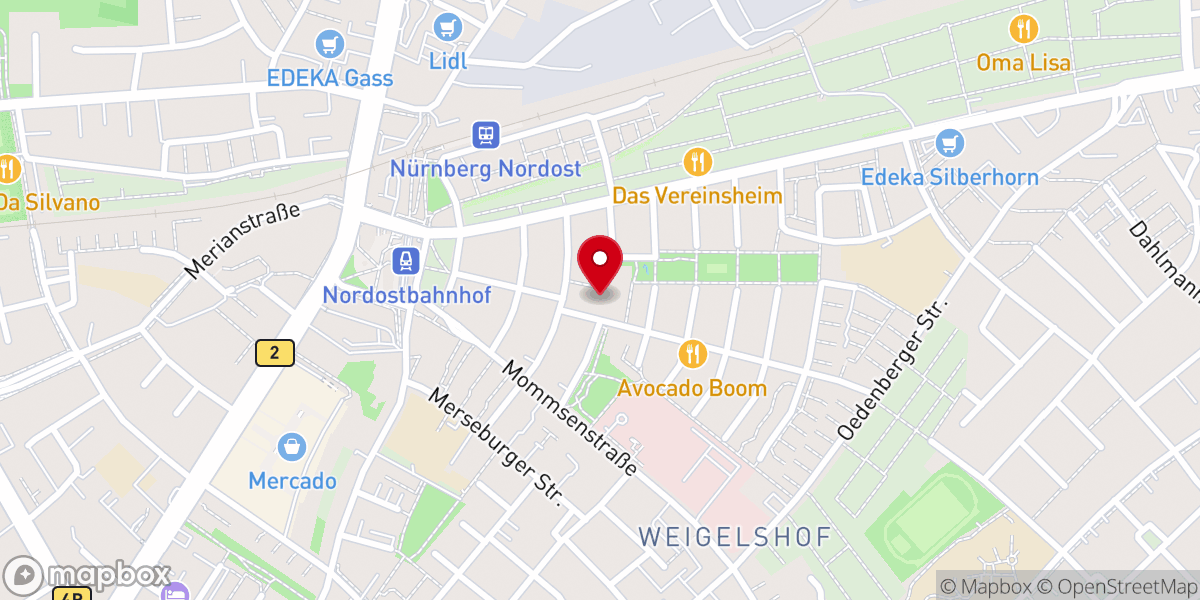 Map showing location of LUX - Junge Kirche Nürnberg