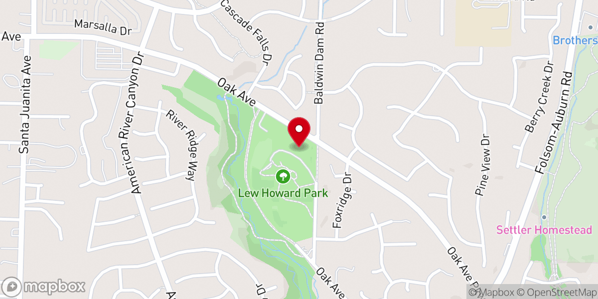Map showing location of Hope Presbyterian Church