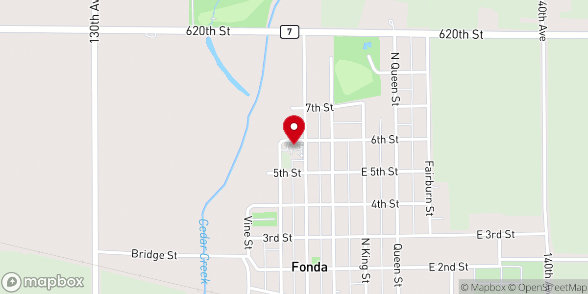 Map showing location of Our Lady of Good Counsel Catholic Church