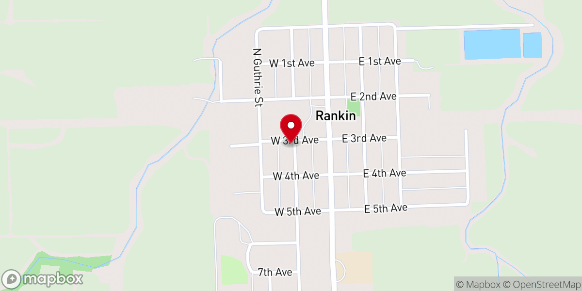 Map showing location of Grace Lutheran Church