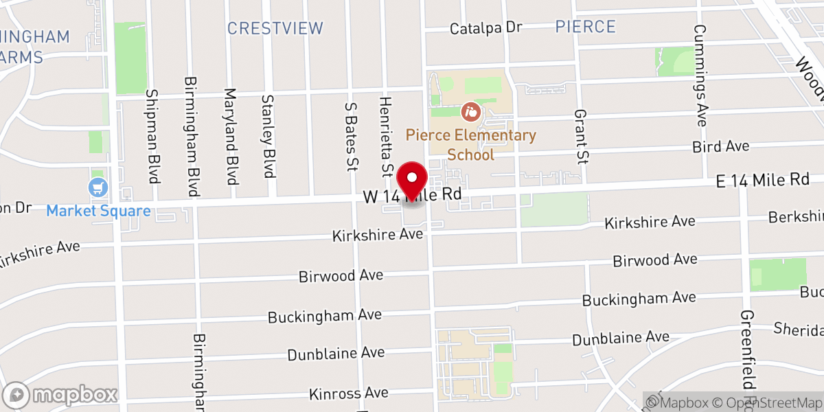 Map showing location of Ascension of Christ Lutheran Church
