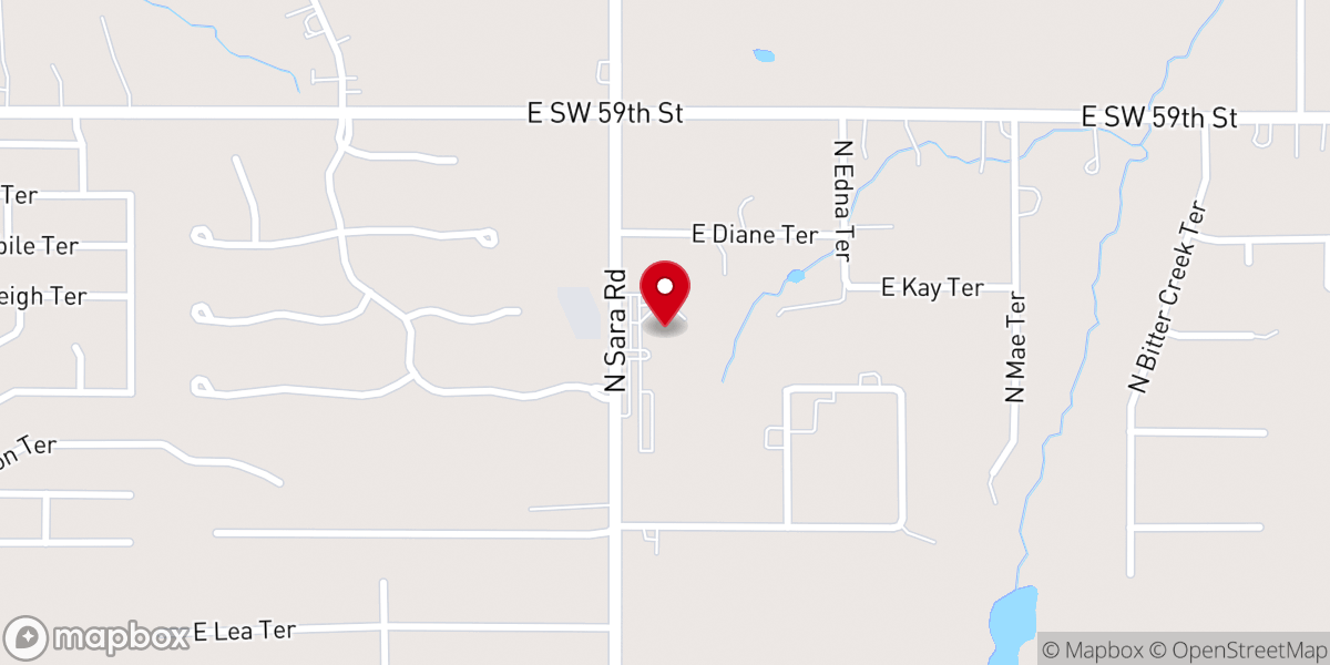 Map showing location of Holy Spirit Catholic Church