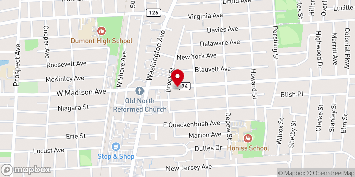 Map showing location of Living Word Community Church