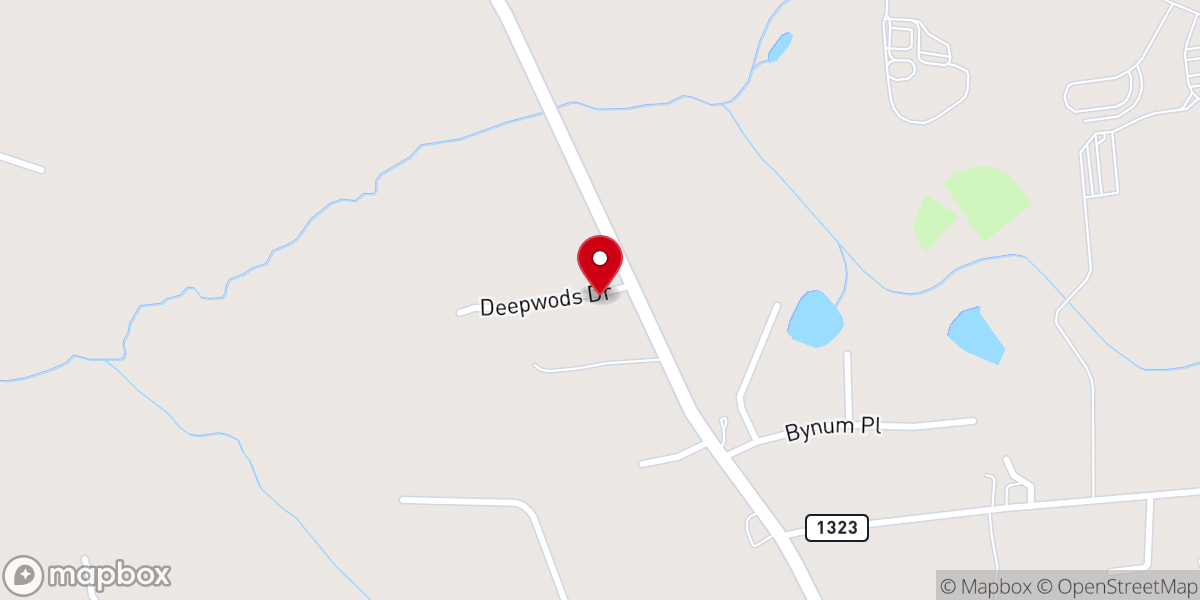 Map showing location of Warrenton Church