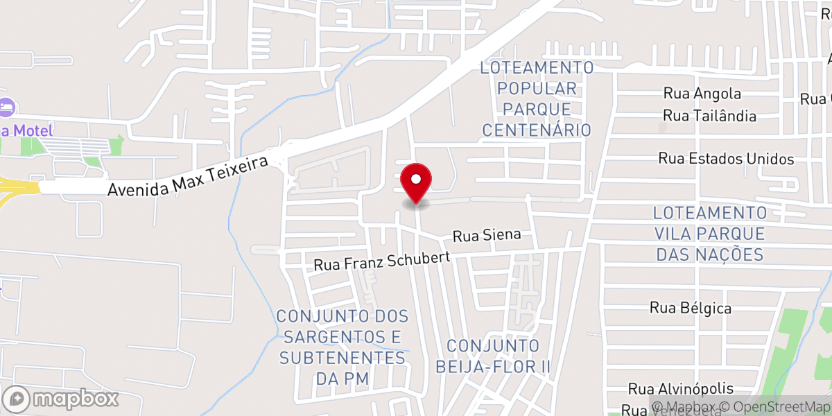Map showing location of IEADAM | 45ª Casa de Oração | Área 76