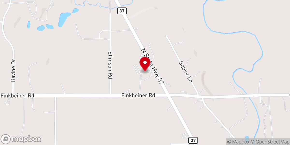 Map showing location of First Baptist Church of Middleville