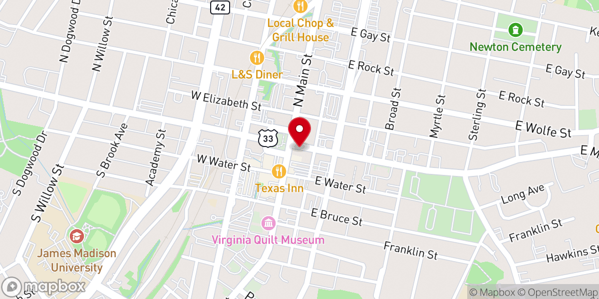 Map showing location of Fresh Start Church