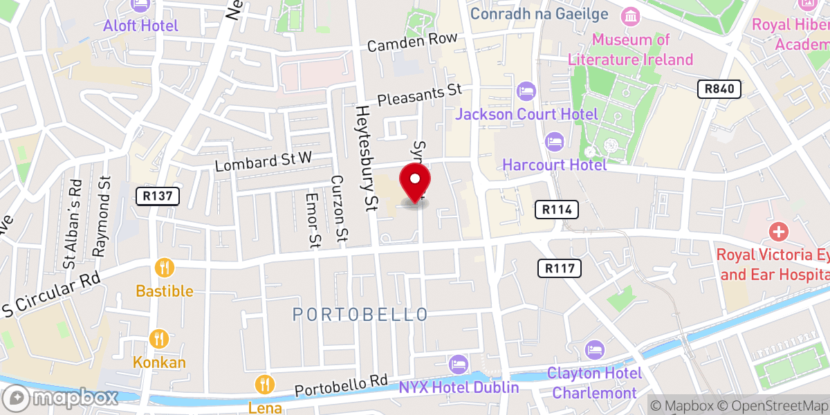 Map showing location of Christ City Church Central