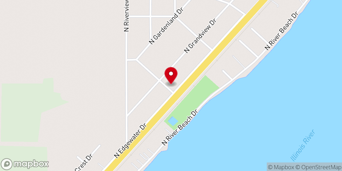 Map showing location of River Terrace CornerStone Church