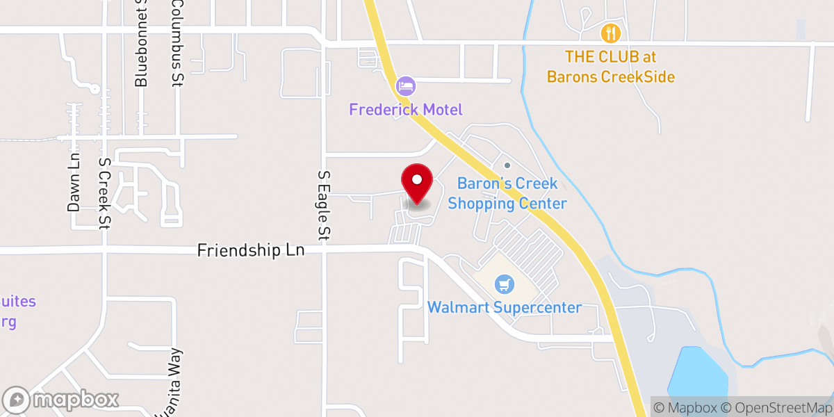 Map showing location of First Baptist Spanish Church