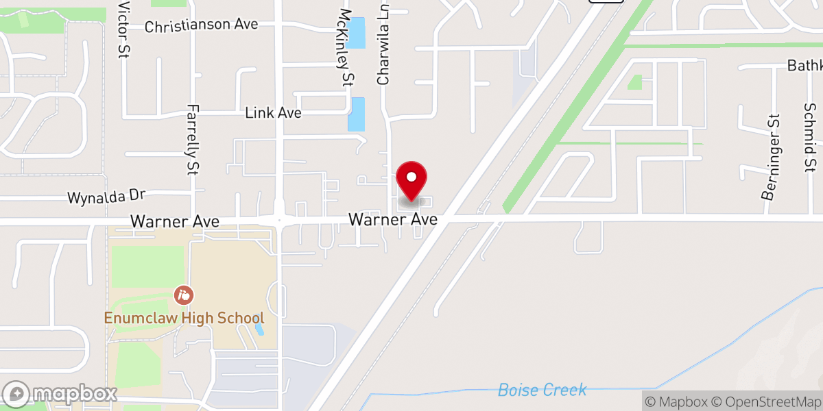 Map showing location of Enumclaw Nazarene Church