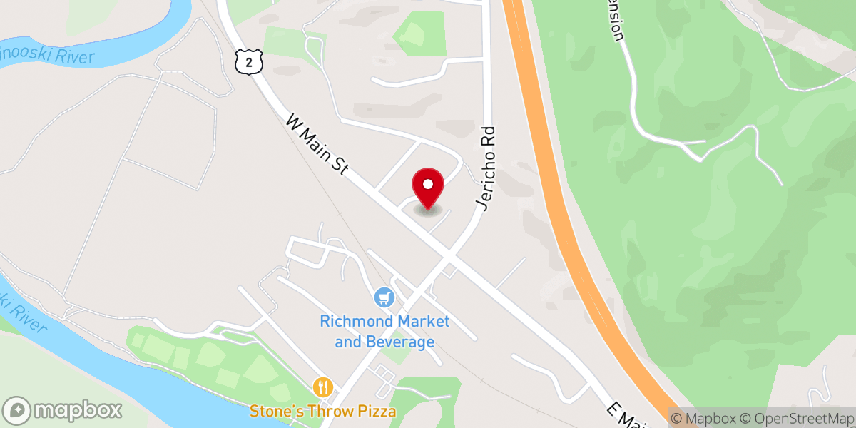 Map showing location of Richmond Catholic Church