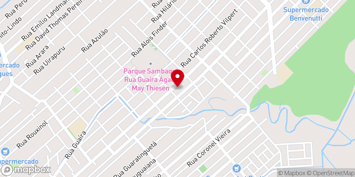 Map showing location of Igreja Nossa Senhora Aparecida