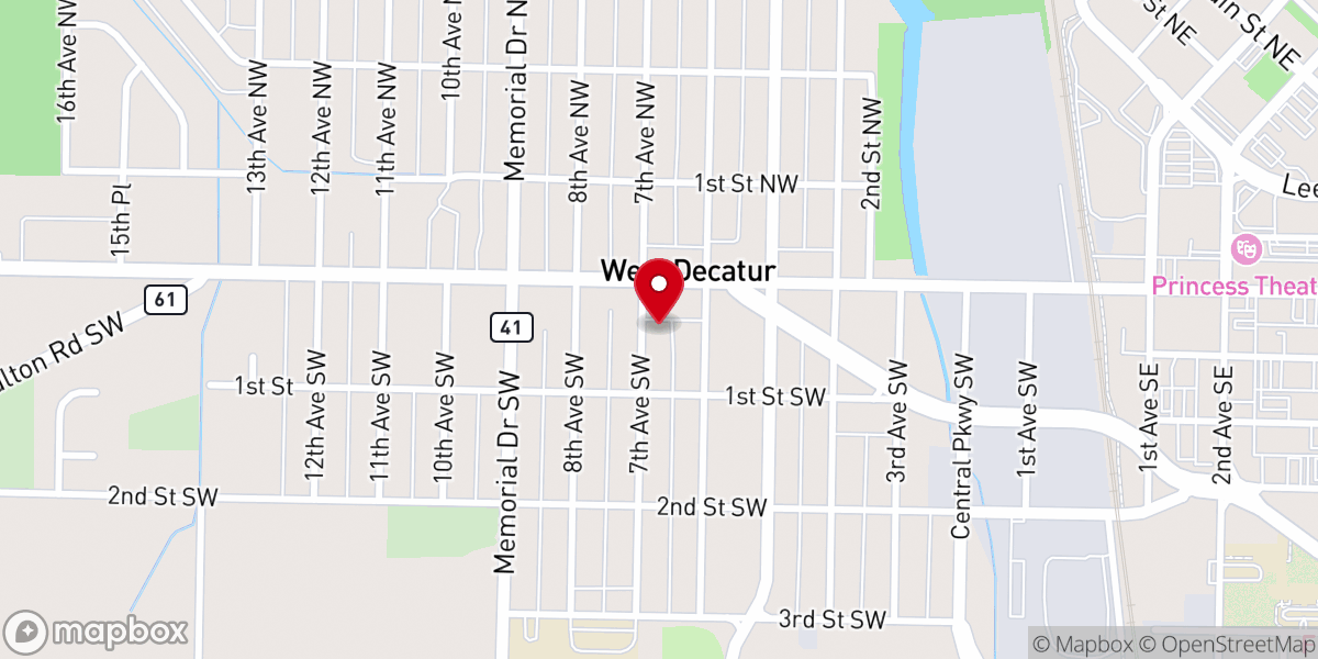 Map showing location of St Stephens PB Church
