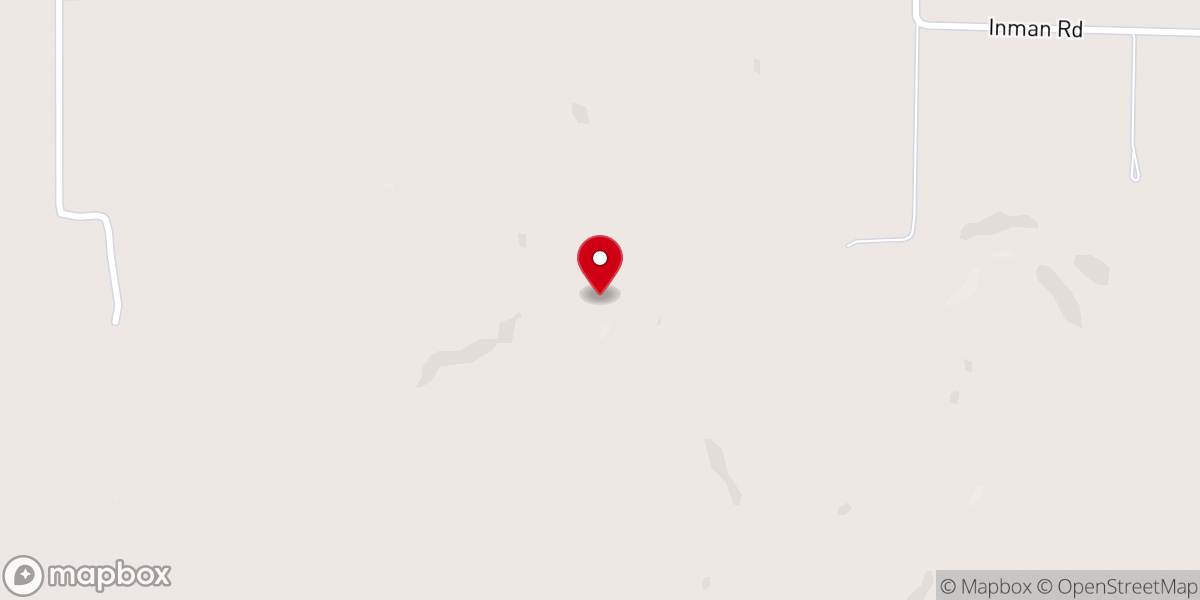 Map showing location of Shawnee Amish Church