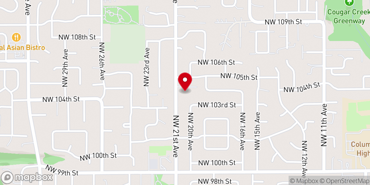 Map showing location of Grace and Glory Community Church