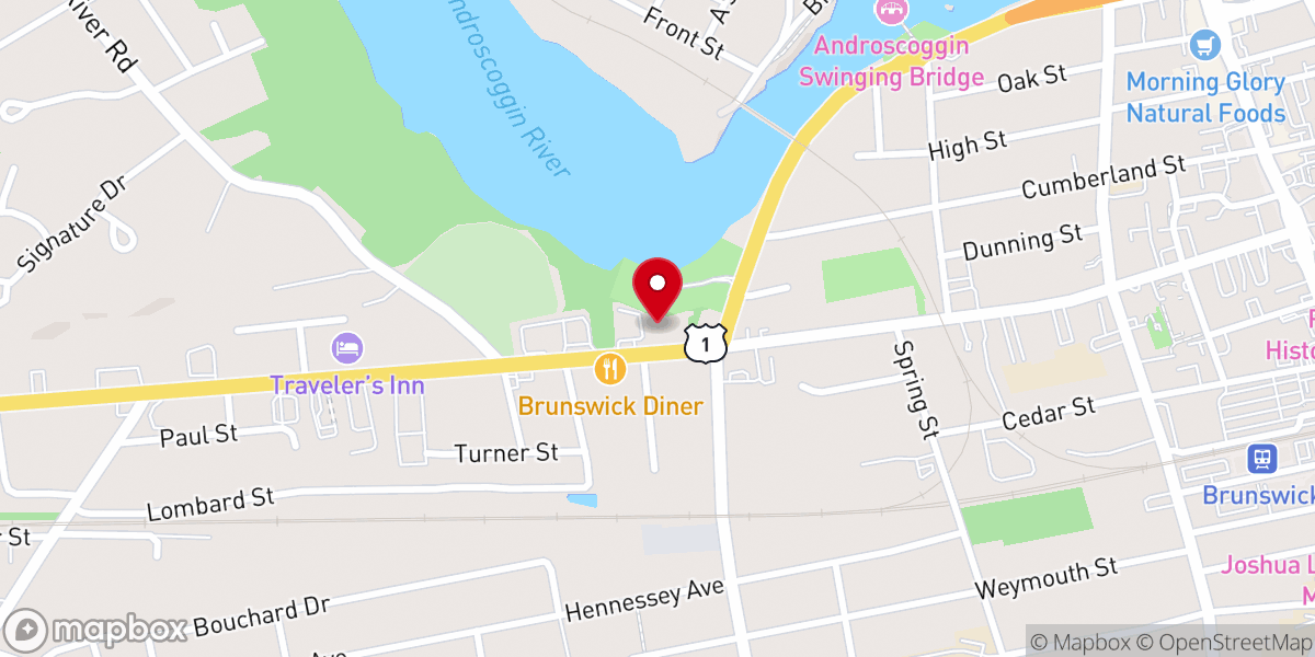 Map showing location of Hope Church