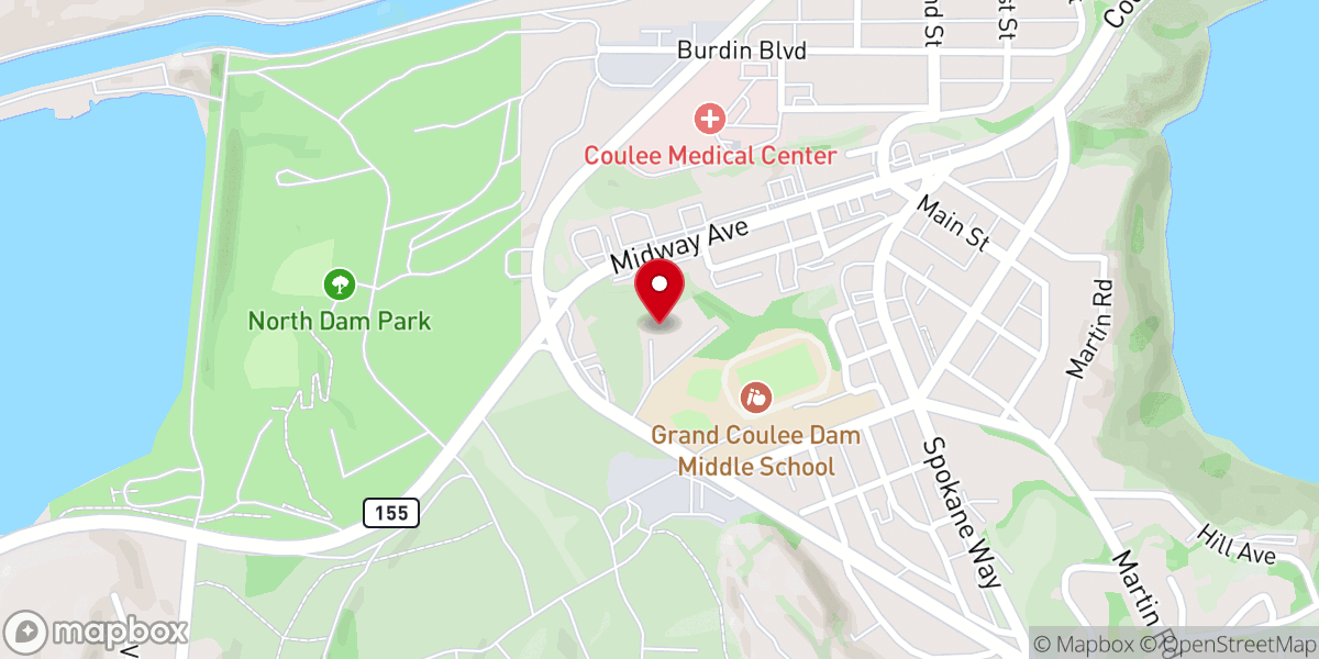 Map showing location of St Henry's Catholic Church