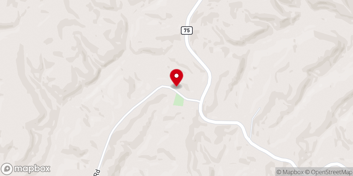Map showing location of Graham Chapel Church