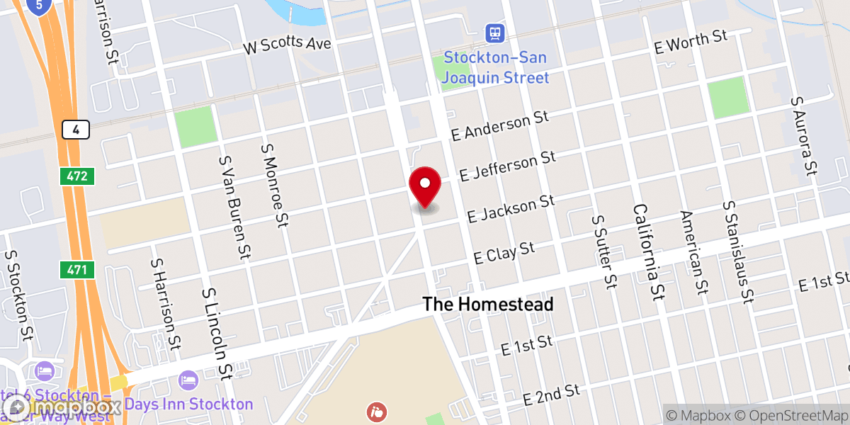 Map showing location of Community Church of God