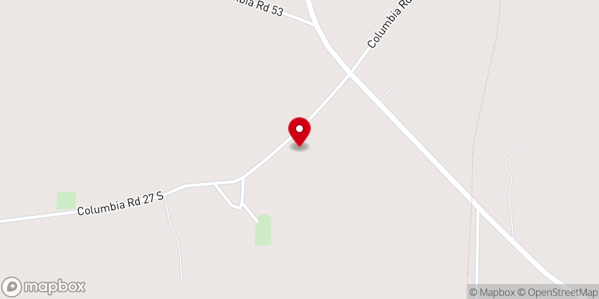 Map showing location of Antioch West Church