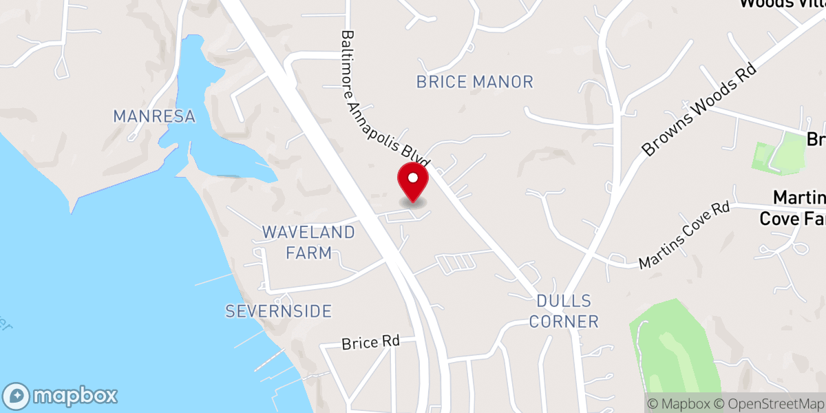 Map showing location of Virgil Meares Ministries Inc