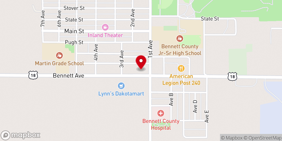 Map showing location of Morning Star Family Ministries Inc