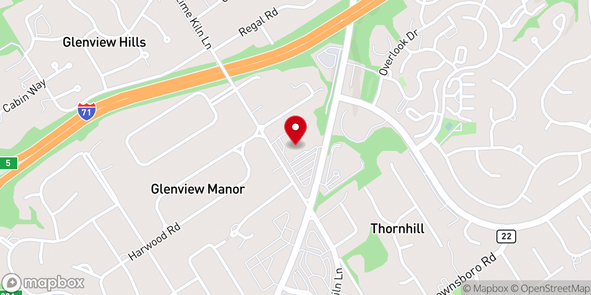 Map showing location of The Temple Congregation Adath Israel Brith Sholom