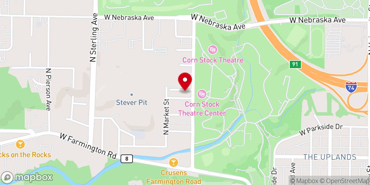 Map showing location of Restoration Life Church