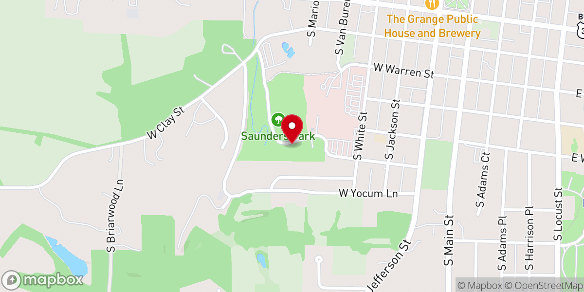 Map showing location of Pioneer Church School Historical Marker