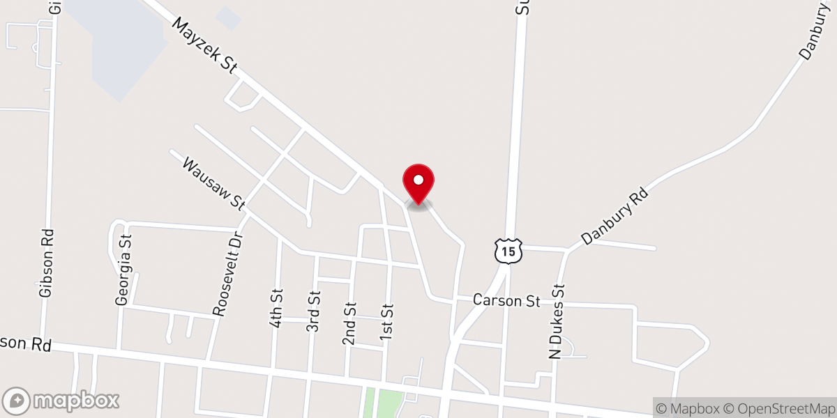 Map showing location of Sanctified Church