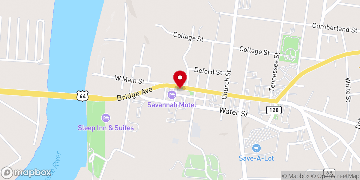 Map showing location of Hardin County Chamber of Commerce