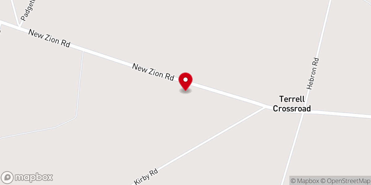 Map showing location of Floyd Chapel