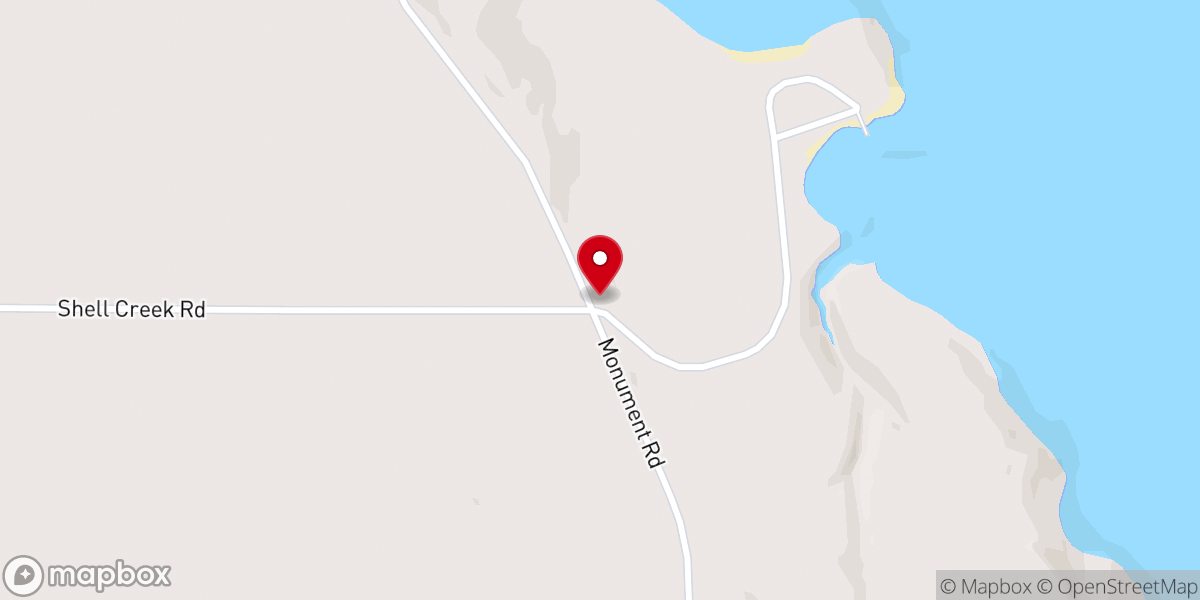 Map showing location of Father De Smet Monument