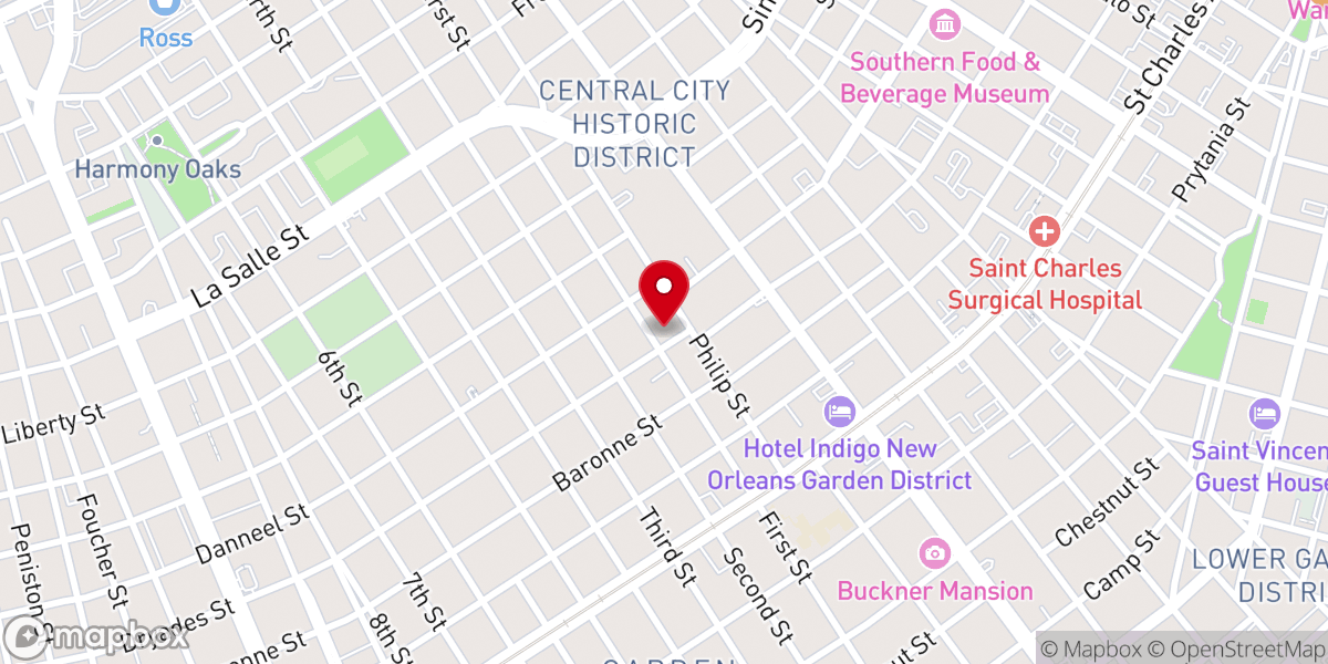 Map showing location of First Street United Methodist Church