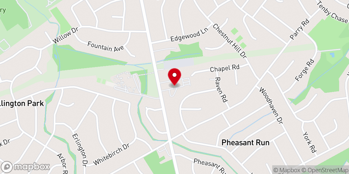 Map showing location of Assemblies of God Evangelical Church of New Jersey