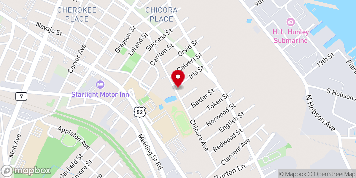 Map showing location of Emmanuel Apostolic Church