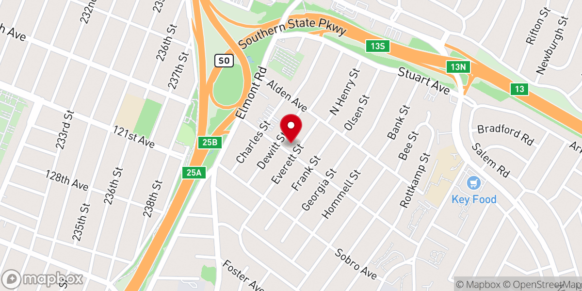 Map showing location of New Hope Lutheran Day School