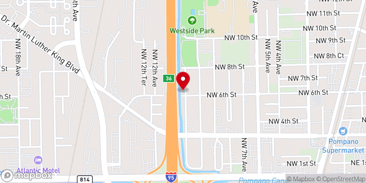 Map showing location of Christian Church