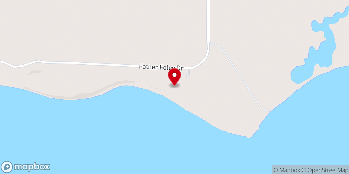 Map showing location of Our Lady of the Snows Chapel