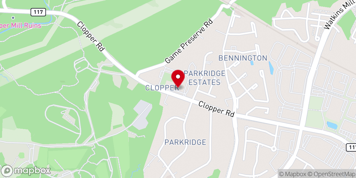 Map showing location of Woodlands Room
