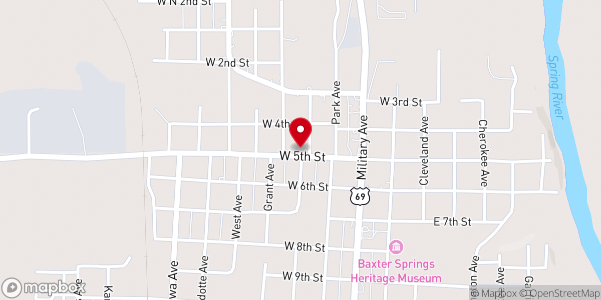 Map showing location of New Beginnings Fellowship