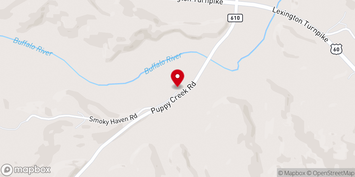 Map showing location of Piney Grove Baptist Church