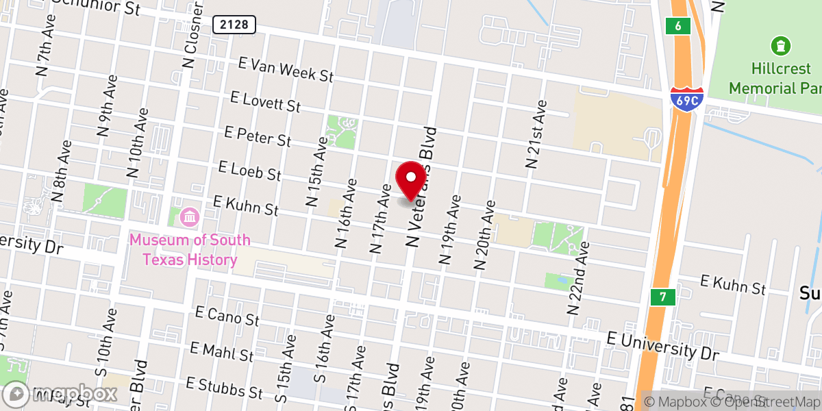 Map showing location of Templo Emmanuel