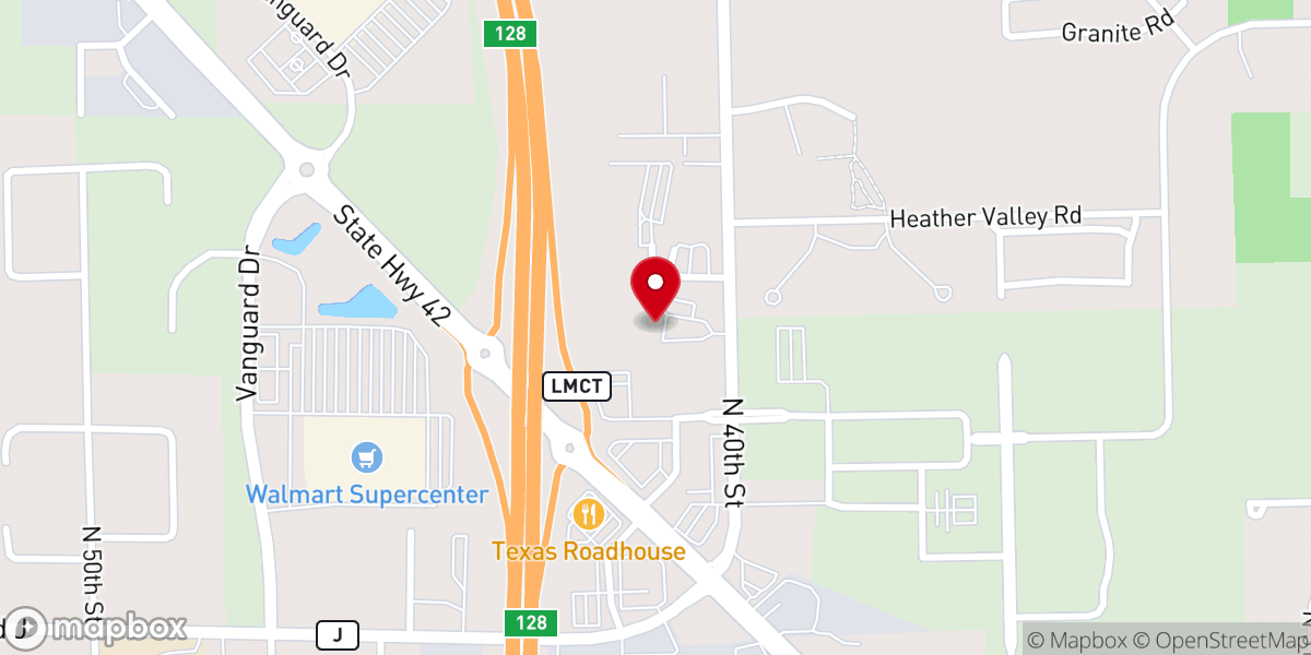Map showing location of Edgewood Community Church