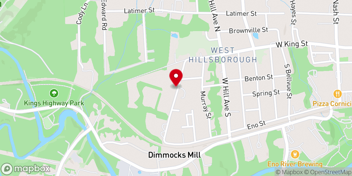 Map showing location of All Saints United Episcopal Church
